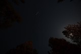 Meteor Streak Over Mt. Lassen Volcanic National Park