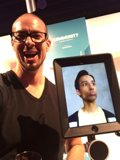 Selfie with Danny Pudi via Telepresence Robot at SXSW