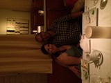 Couple Enjoying a Romantic Candlelit Restaurant Dinner