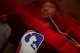 NBA Fan in Red Light