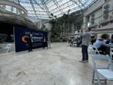 Capturing the Enormous Sign Inside the Florida Convention Center