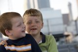 Joyful Boys in the City