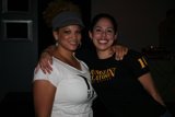 Two Happy Women in Matching T-Shirts