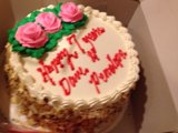 Beautifully Decorated Birthday Cake with Roses