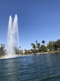 Twin Fountains Reach for the Sky