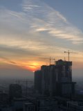 Sunset over the Urban Skyline