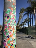 Colorful Sticker Pole