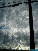Cloudy Sky and Power Lines