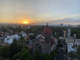 Sun Sets Over Cuauhtémoc's Metropolis