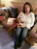Comfortable with my furry buddy