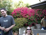 Portrait of a Summer Couple in a Flowery Yard