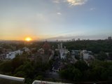 Sunset over the metropolis