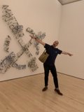 Portrait of Dave B with Sculpture