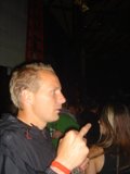 Pointing out the scene at the club