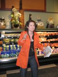 Orange Coat in the Deli