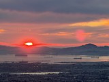 Golden Sunset Over San Francisco Bay at Dusk