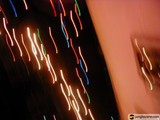 Blurred Lights Illuminating the Night Sky