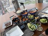 Brunch Spread at a Dining Table