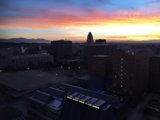 A Brilliant Cityscape at Sunset