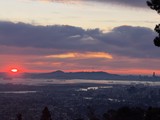 Sunset Over San Francisco Bay from Oakland Hills