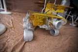 Miniature rover model ready for touchdown