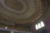 Awe-Inspiring Vaulted Ceiling and Window in a Historic Building