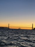 Golden Sunset over the Majestic Golden Gate Bridge