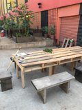 Outdoor Dining Table and Benches