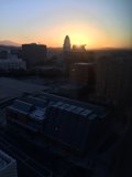Morning Sun Behind LA City Hall