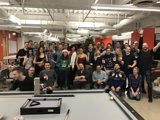 Group Shot in Front of the Billiard Table