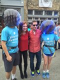 LED Disco Ball Heads on Sixth Street SXSW