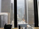 Cityscape View from Office Window