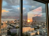 Urban Sunset from High Rise Office Building