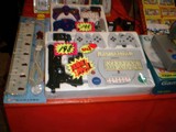 Nostalgic video game controllers on display