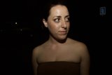 Mysterious Woman in Brown Dress