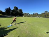 Playing Frisbee in the Golden Gate Park Field