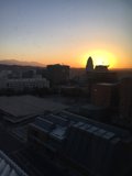 Sunrise Behind Los Angeles City Hall