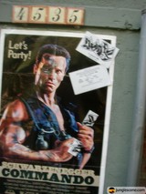 Arnold Schwarzenegger Poses with Gun in Edgy Advertisement Poster