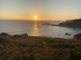 Sunset over the California Coastline