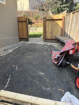 Residential Backyard Gate Under Construction Project
