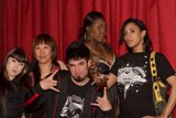 Group of Four Friends Pose for a Picture