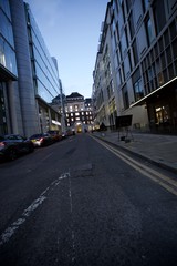 Twilight on a Modern London Street