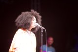 Solange Belting Out Her Hits on Stage