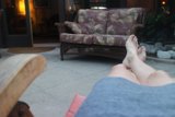 Relaxing on the Patio