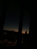 Silhouette of the City Skyline at Night