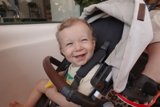 Joyful Stroll with Baby