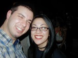 Smiling couple in urban setting