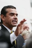 Antonio Villaraigosa Addresses Media in Formal Attire