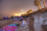 Moonlit Beach Gathering