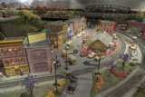 Model Train Set in Urban Metropolis
